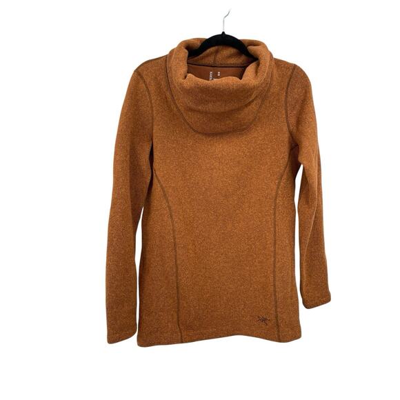 Arc’teryx Desira Tunic Top Sweater Cowl Neck Rust Color Size Medium - Picture 1 of 9